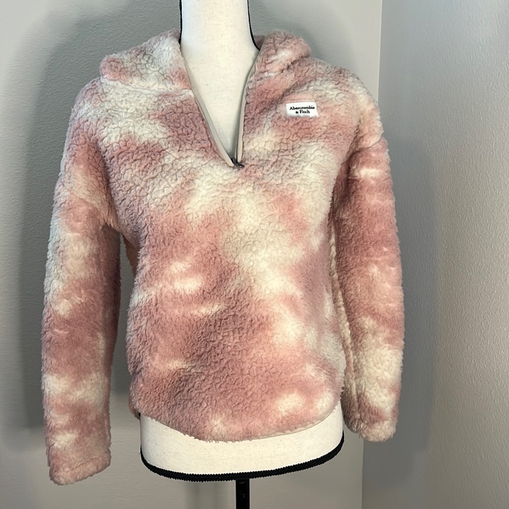 Abercrombie Kids girls comfy pullover fleece hoodie jacket, size 13/14